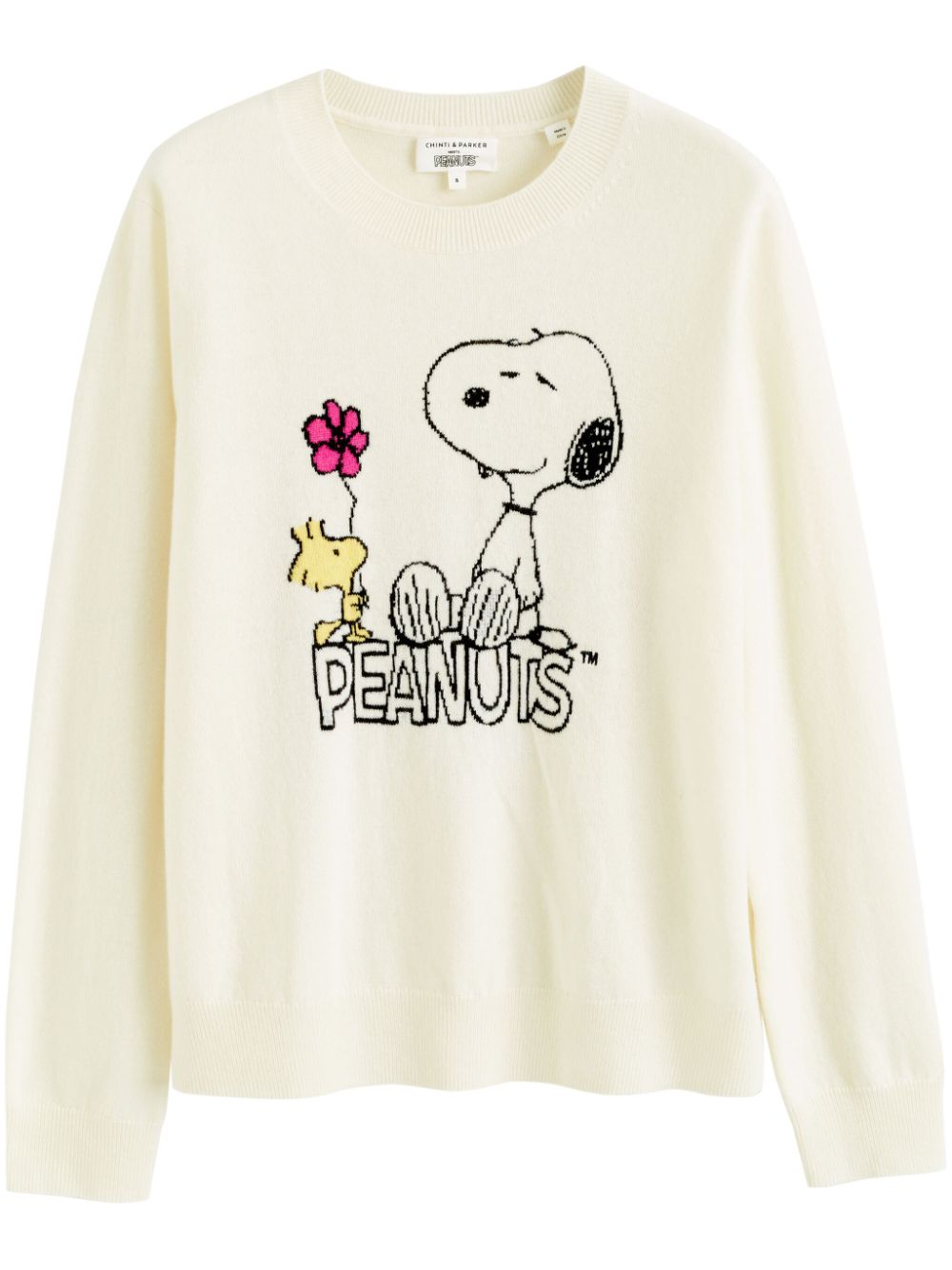 Chinti & Parker Flower Power intarsia-knit jumper - Neutrals von Chinti & Parker