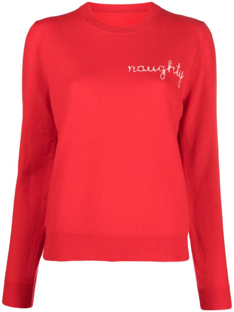 Chinti & Parker Naughty or Nice crew-neck jumper - Red von Chinti & Parker