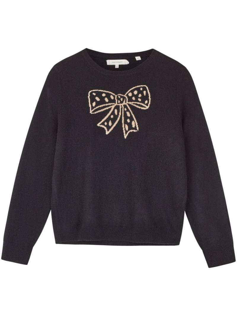 Chinti & Parker Polka Bow jumper - Black von Chinti & Parker