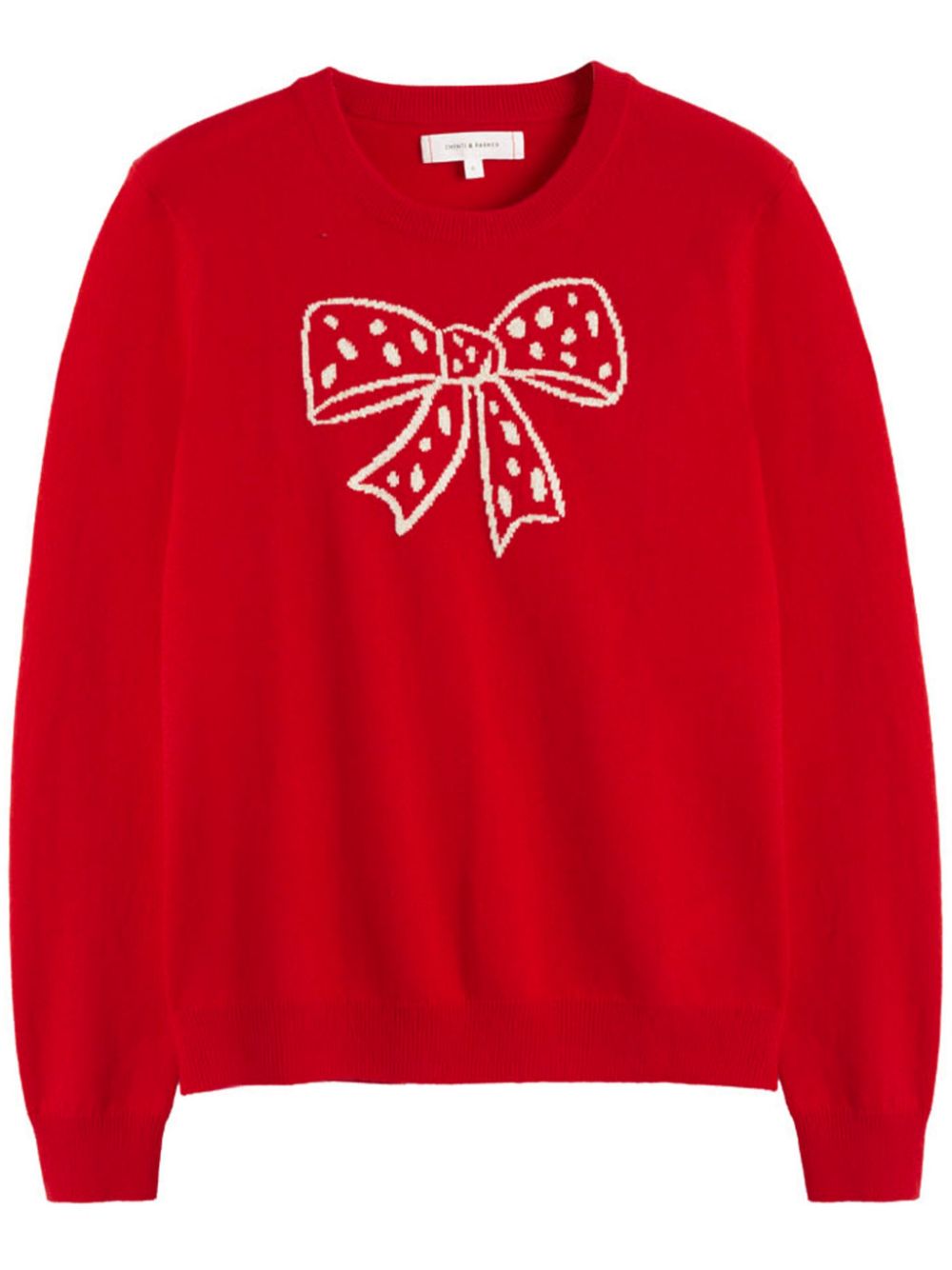 Chinti & Parker Polka Bow jumper - Red von Chinti & Parker