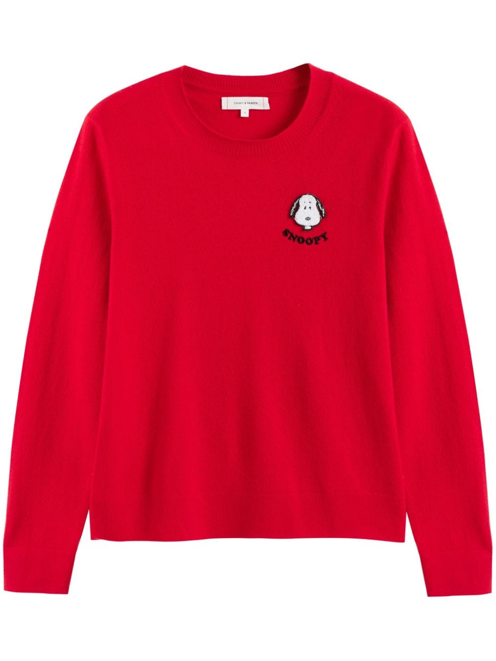 Chinti & Parker Snoopy Badge jumper - Red von Chinti & Parker