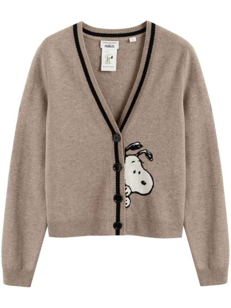 Chinti & Parker Snoopy Peek cardigan - Neutrals von Chinti & Parker