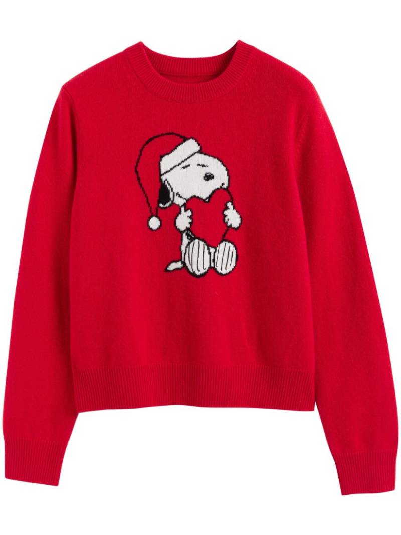 Chinti & Parker Snoopy Santa sweater - Red von Chinti & Parker