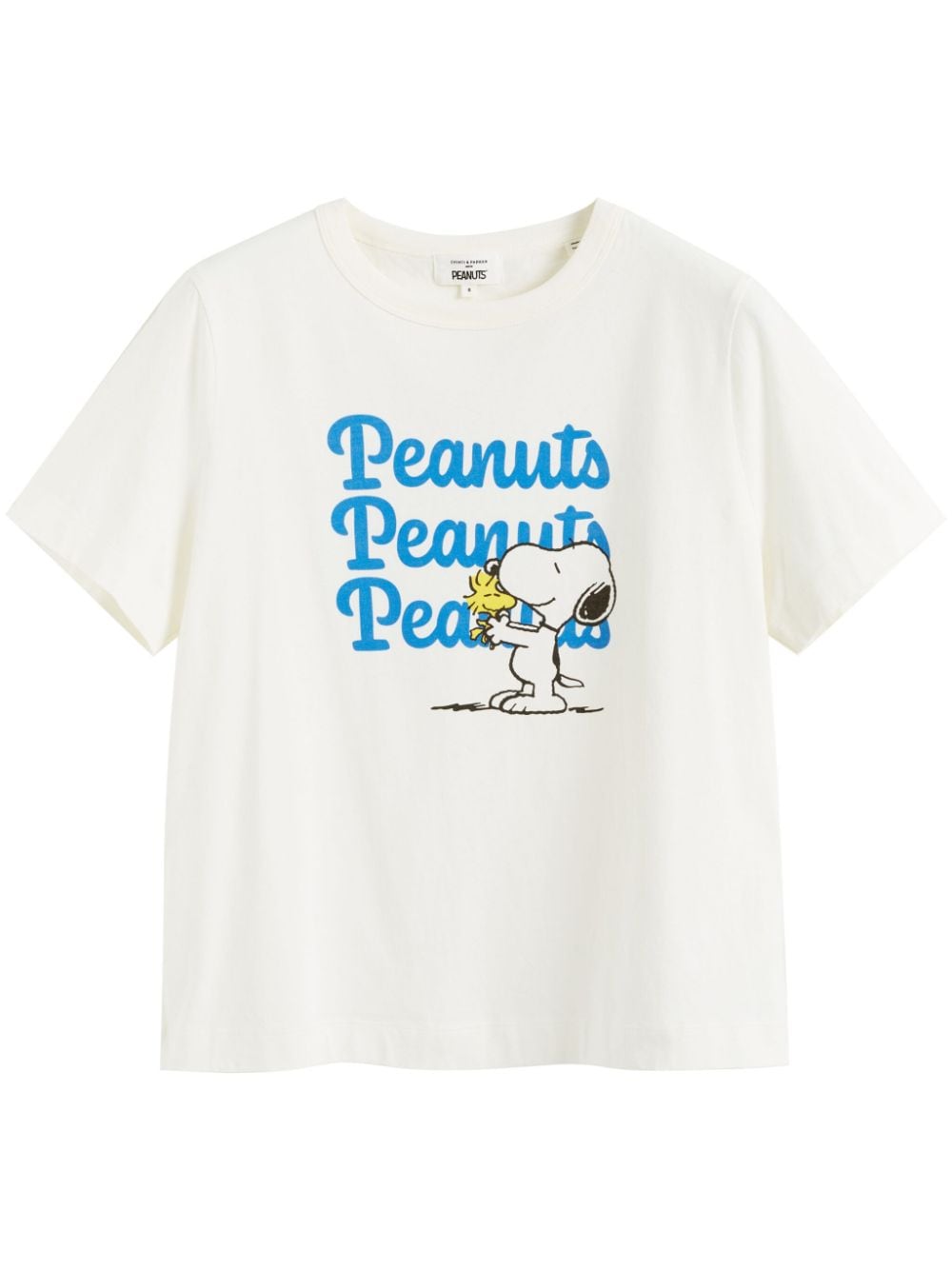 Chinti & Parker Snoopy & Woodstock cotton t-shirt - White von Chinti & Parker