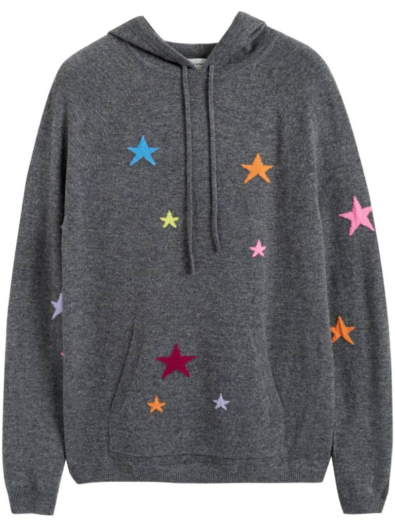 Chinti & Parker Star hoodie - Grey von Chinti & Parker