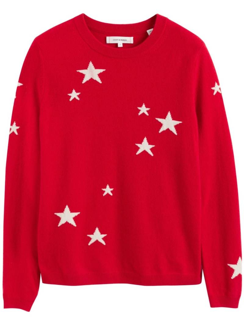 Chinti & Parker Star jumper - Red von Chinti & Parker