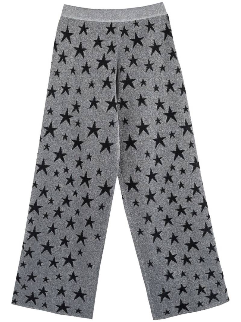 Chinti & Parker Star knitted trousers - Silver von Chinti & Parker