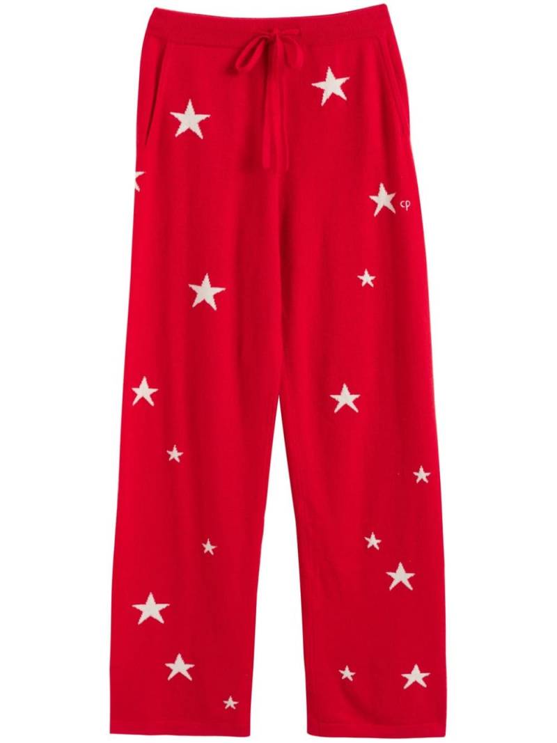 Chinti & Parker Star wide-leg trousers - Red von Chinti & Parker