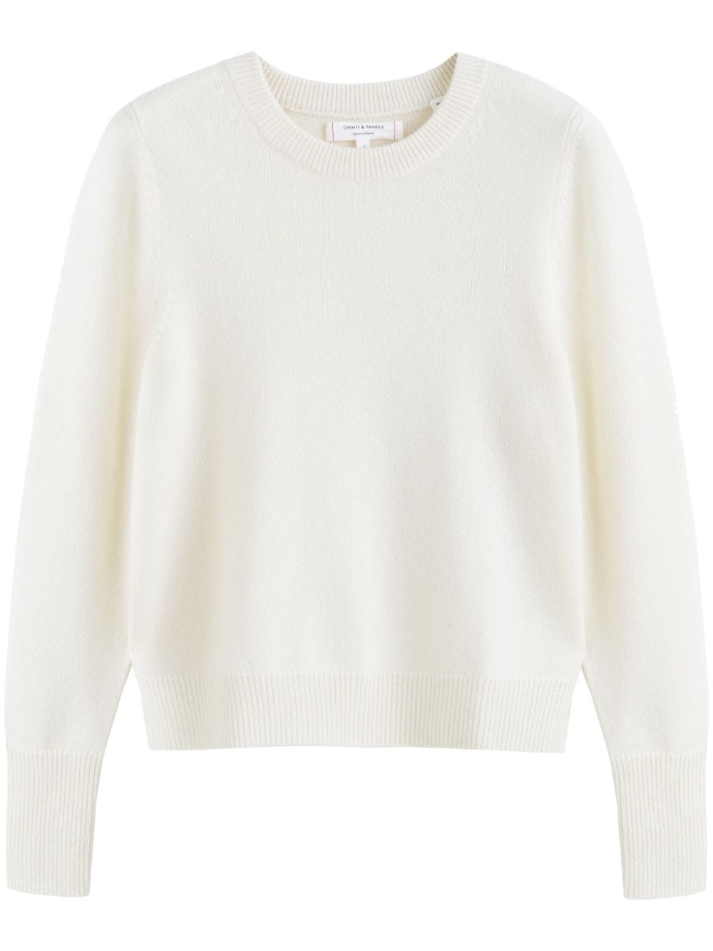 Chinti & Parker The Crop cashmere jumper - White von Chinti & Parker