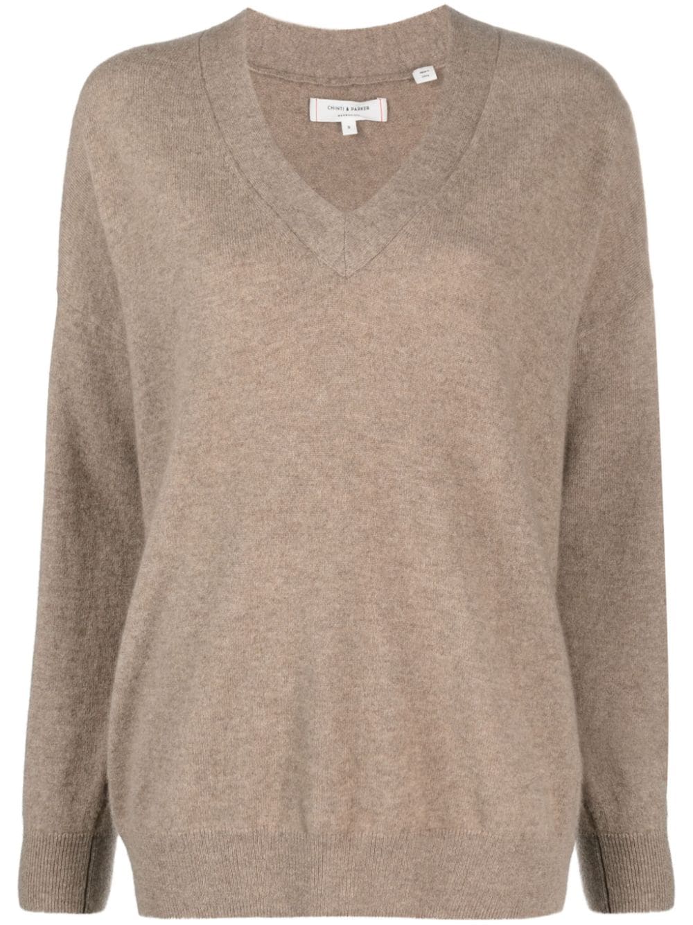 Chinti & Parker The Relaxed v-neck cashmere jumper - Neutrals von Chinti & Parker