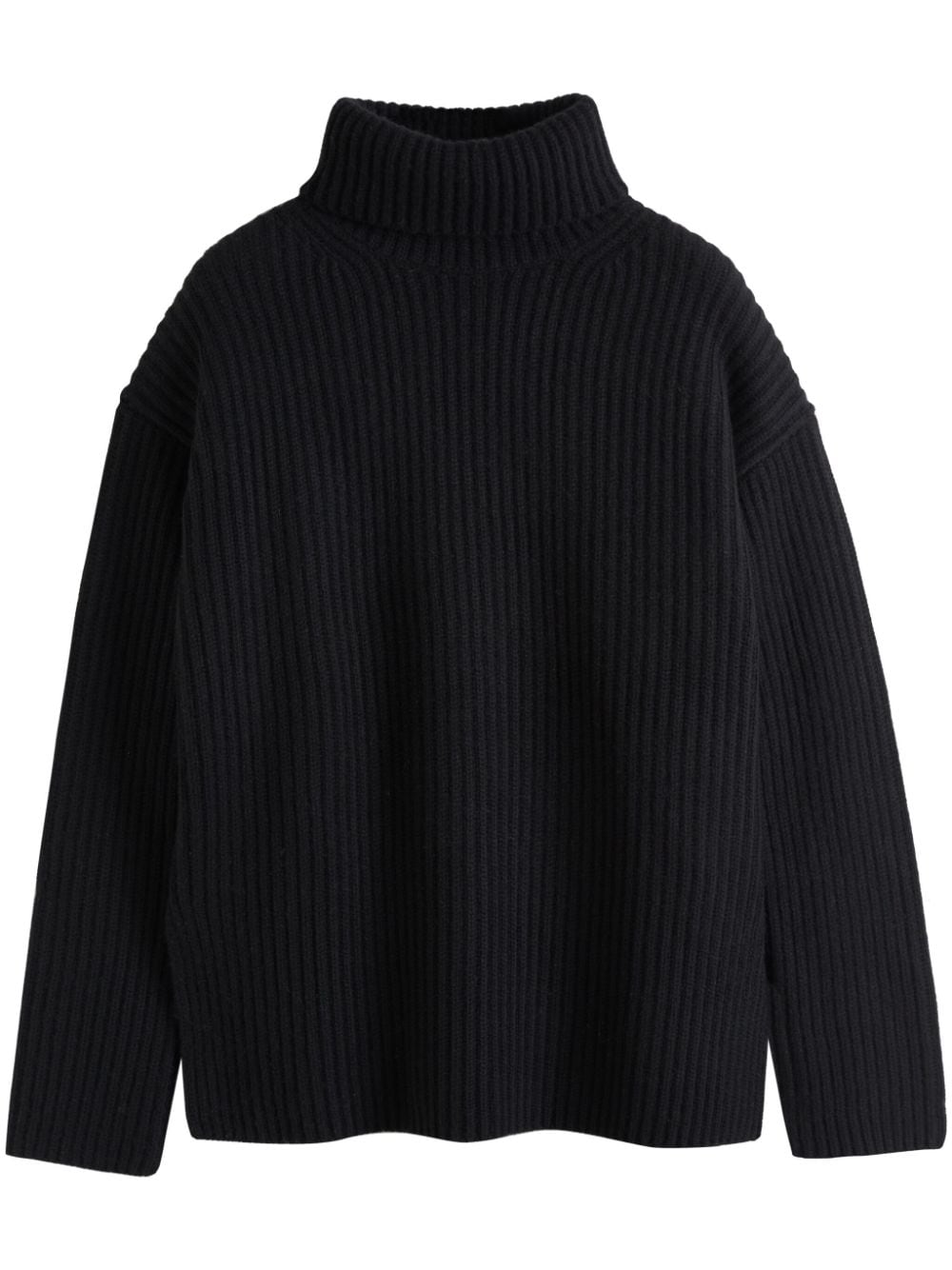 Chinti & Parker The Rib roll-neck cashmere jumper - Black von Chinti & Parker