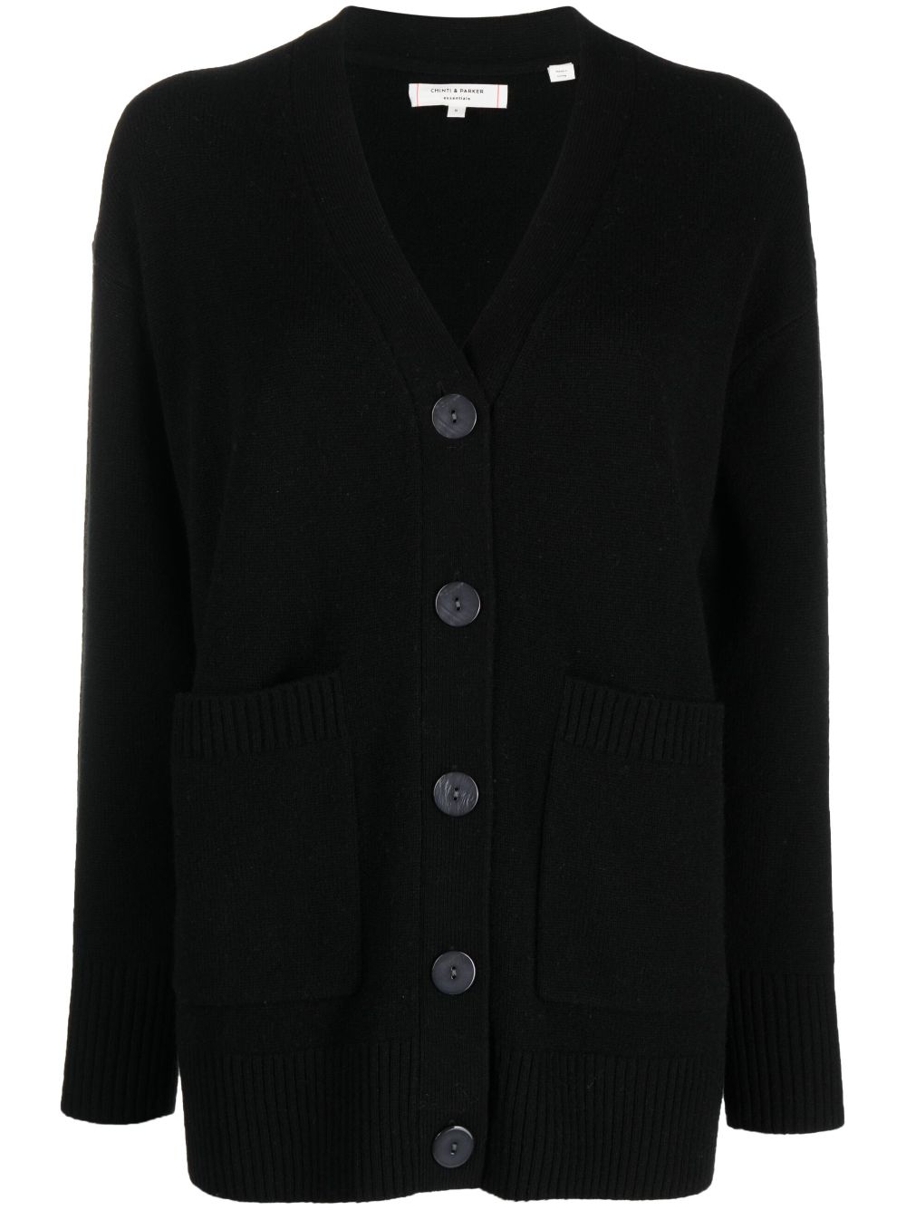 Chinti & Parker V-neck cashmere cardigan - Black von Chinti & Parker