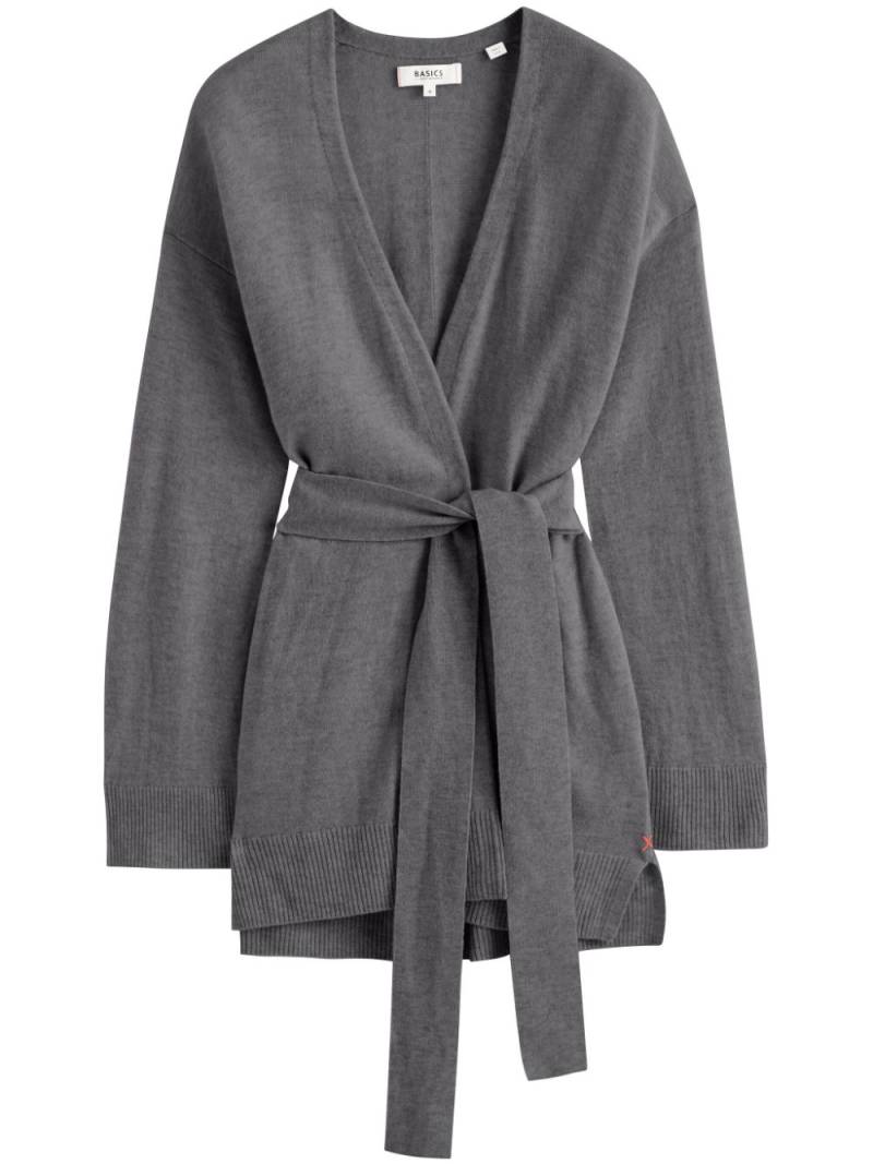 Chinti & Parker belted knitted cardigan - Grey von Chinti & Parker