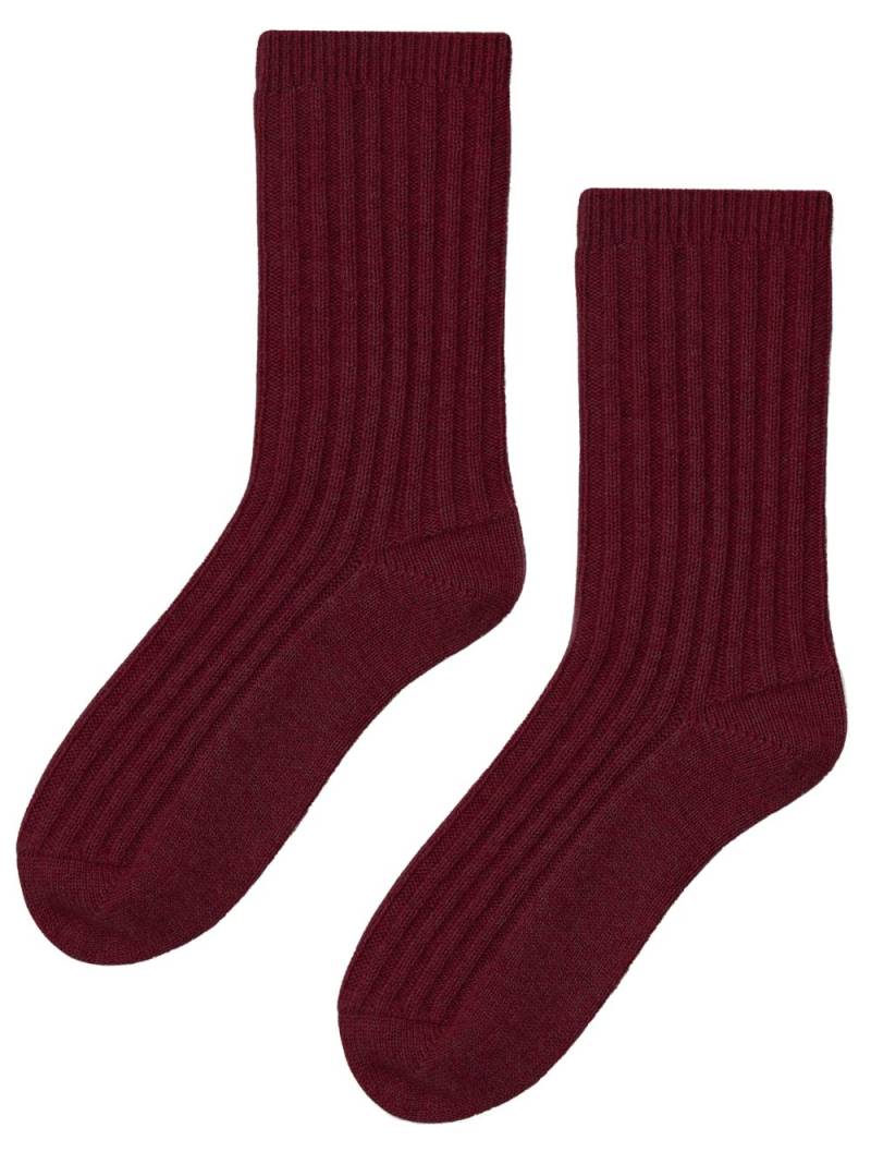 Chinti & Parker cashmere ribbed socks - Red von Chinti & Parker