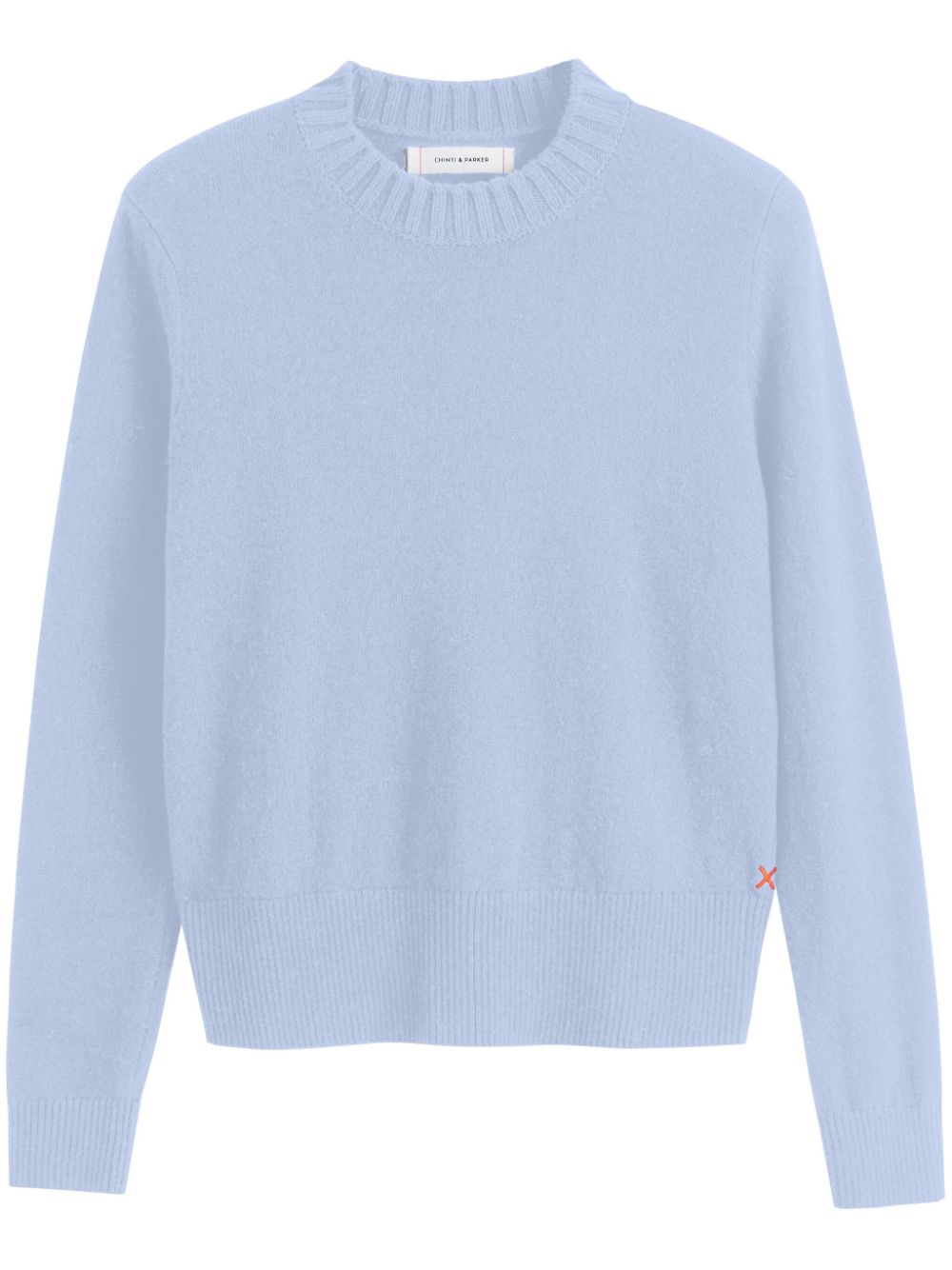 Chinti & Parker cropped sporty jumper - Blue von Chinti & Parker