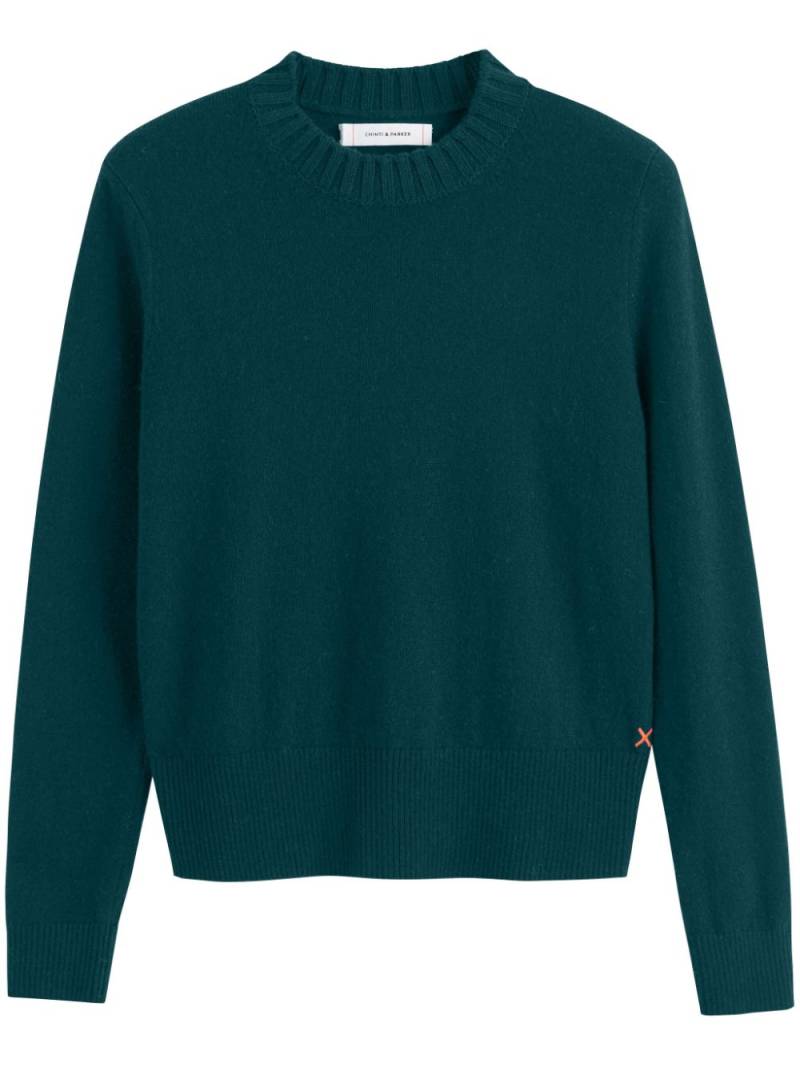 Chinti & Parker cropped sporty jumper - Green von Chinti & Parker