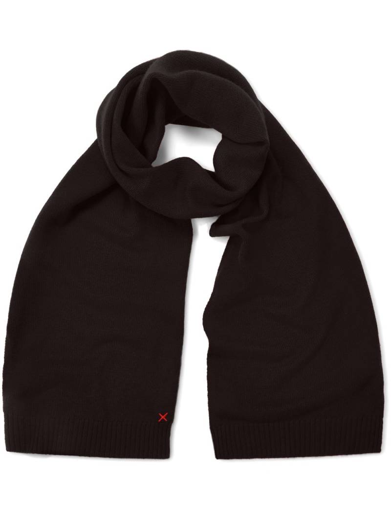 Chinti & Parker decorative-stitching scarf - Black von Chinti & Parker