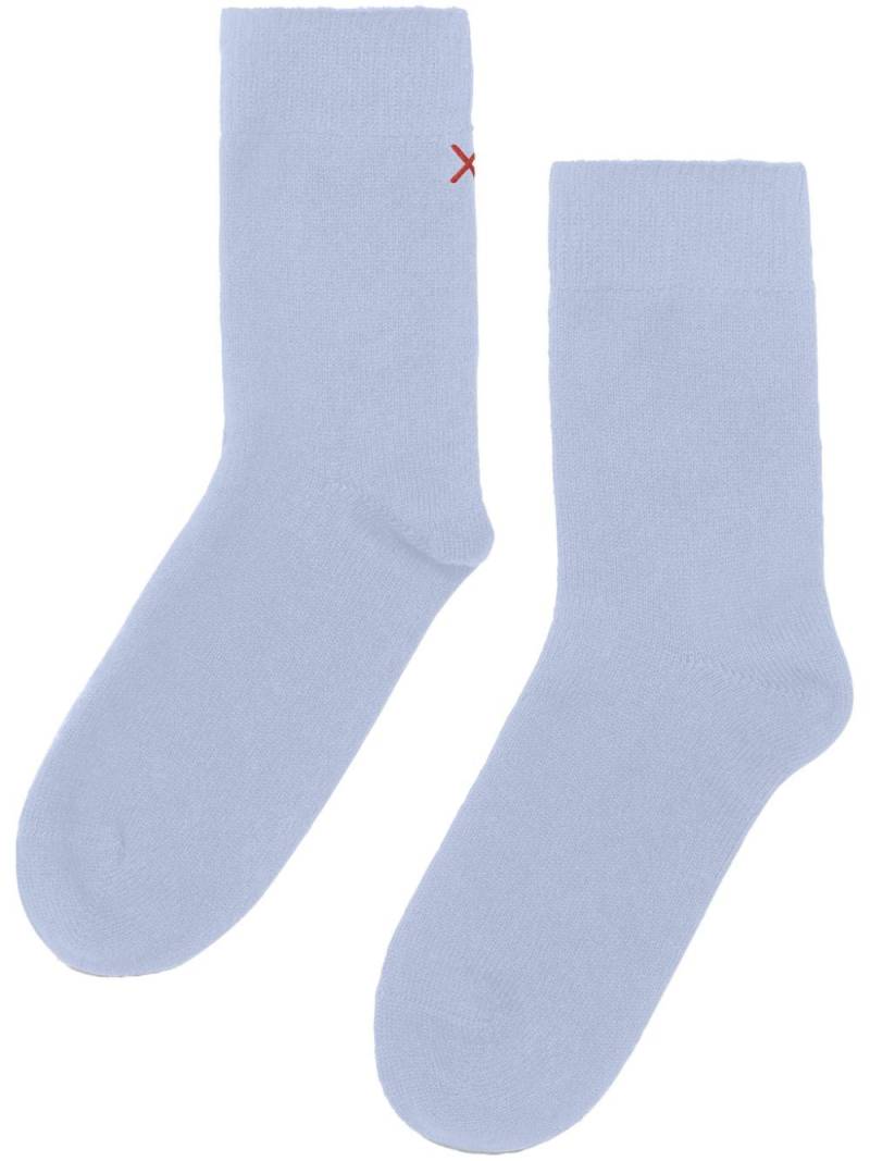 Chinti & Parker decorative-stitching socks - Blue von Chinti & Parker