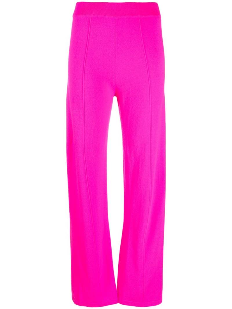 Chinti & Parker fine-knit wide-leg track pants - Pink von Chinti & Parker