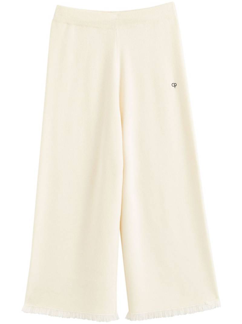 Chinti & Parker frayed-hem wide-leg trousers - Neutrals von Chinti & Parker