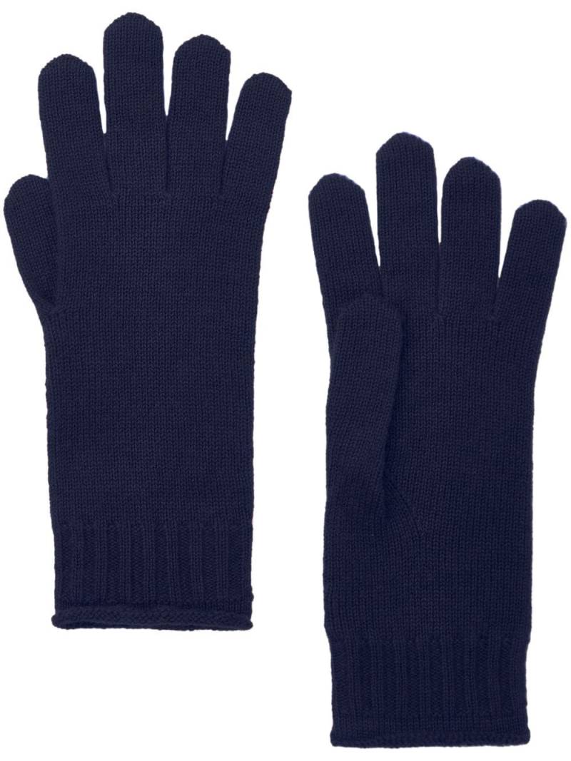 Chinti & Parker knitted gloves - Blue von Chinti & Parker