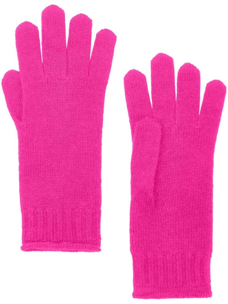 Chinti & Parker knitted gloves - Pink von Chinti & Parker