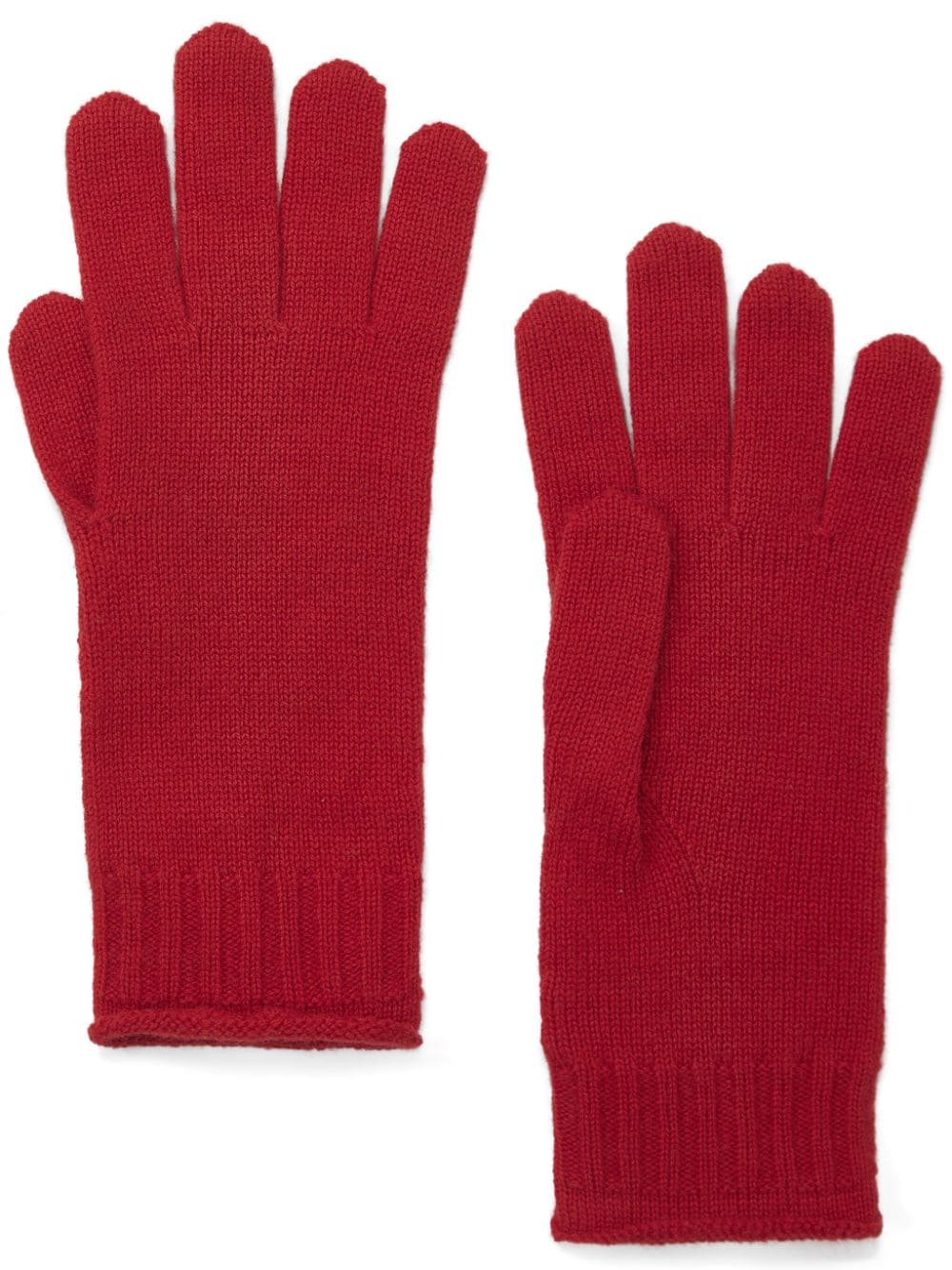 Chinti & Parker knitted gloves - Red von Chinti & Parker