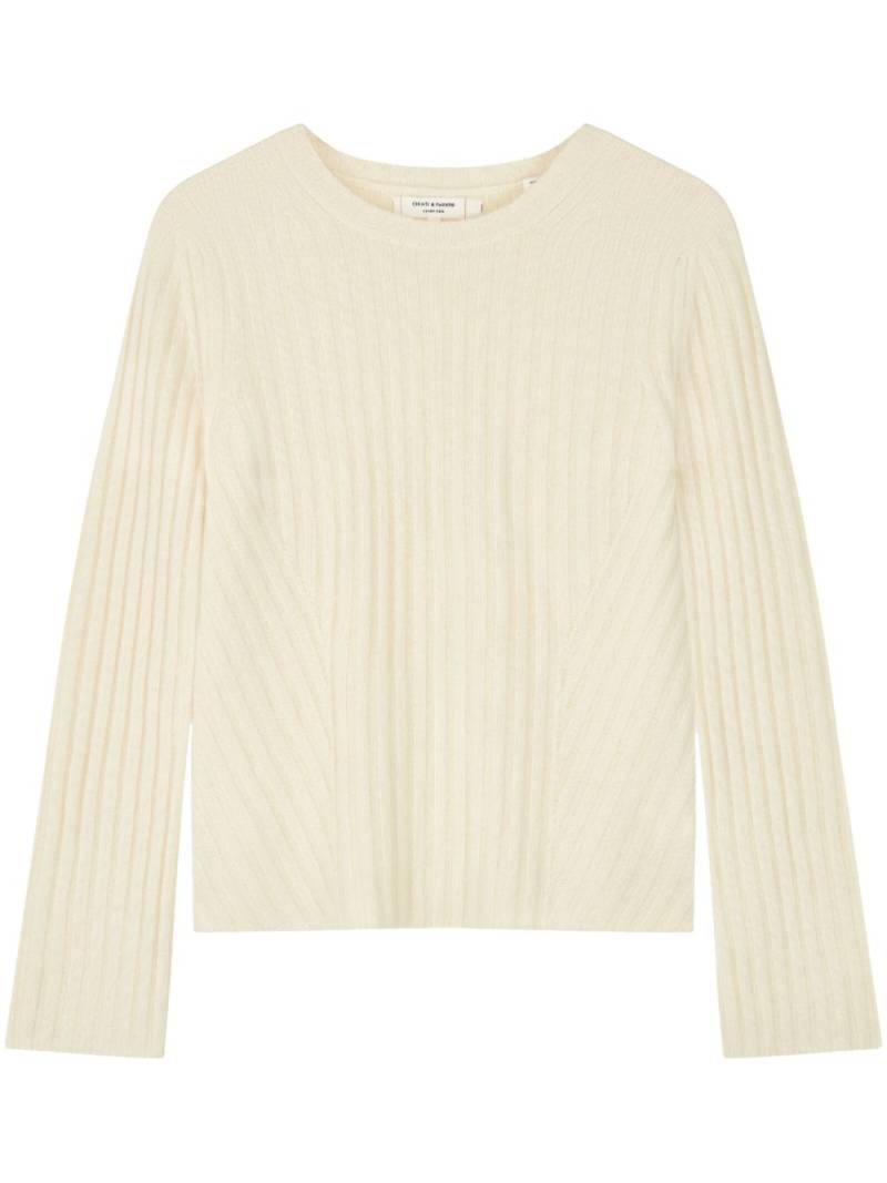 Chinti & Parker ribbed knit cashmere sweater - Neutrals von Chinti & Parker