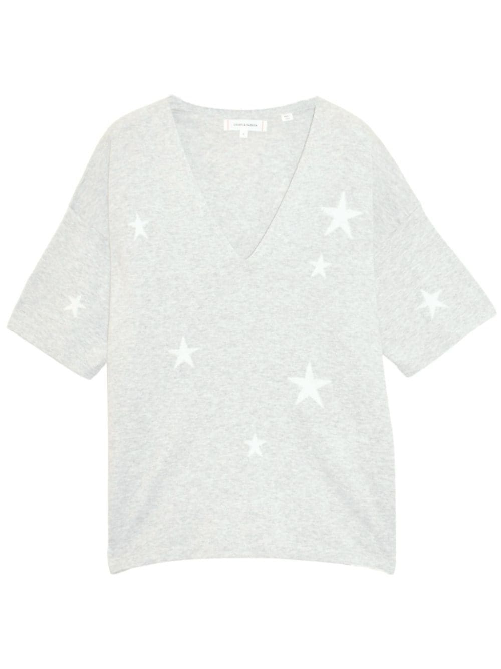 Chinti & Parker star-print cotton-blend T-shirt - Grey von Chinti & Parker