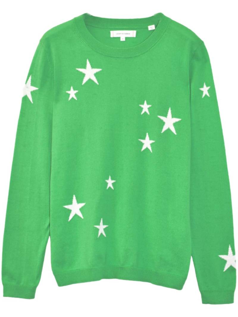 Chinti & Parker star-print crew-neck jumper - Green von Chinti & Parker