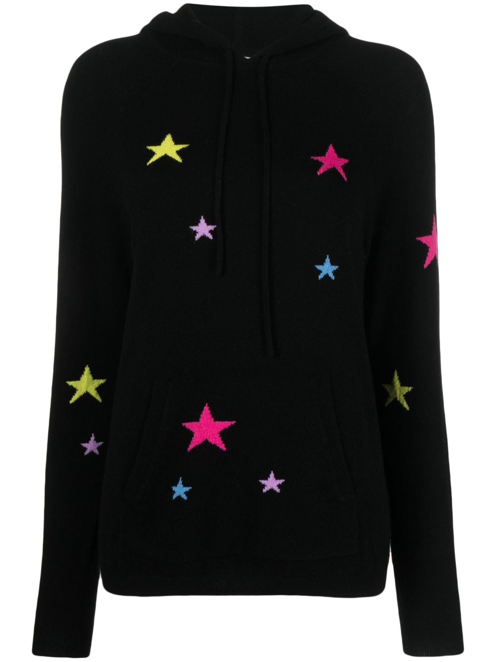 Chinti & Parker star-print knitted hoodie - Black von Chinti & Parker