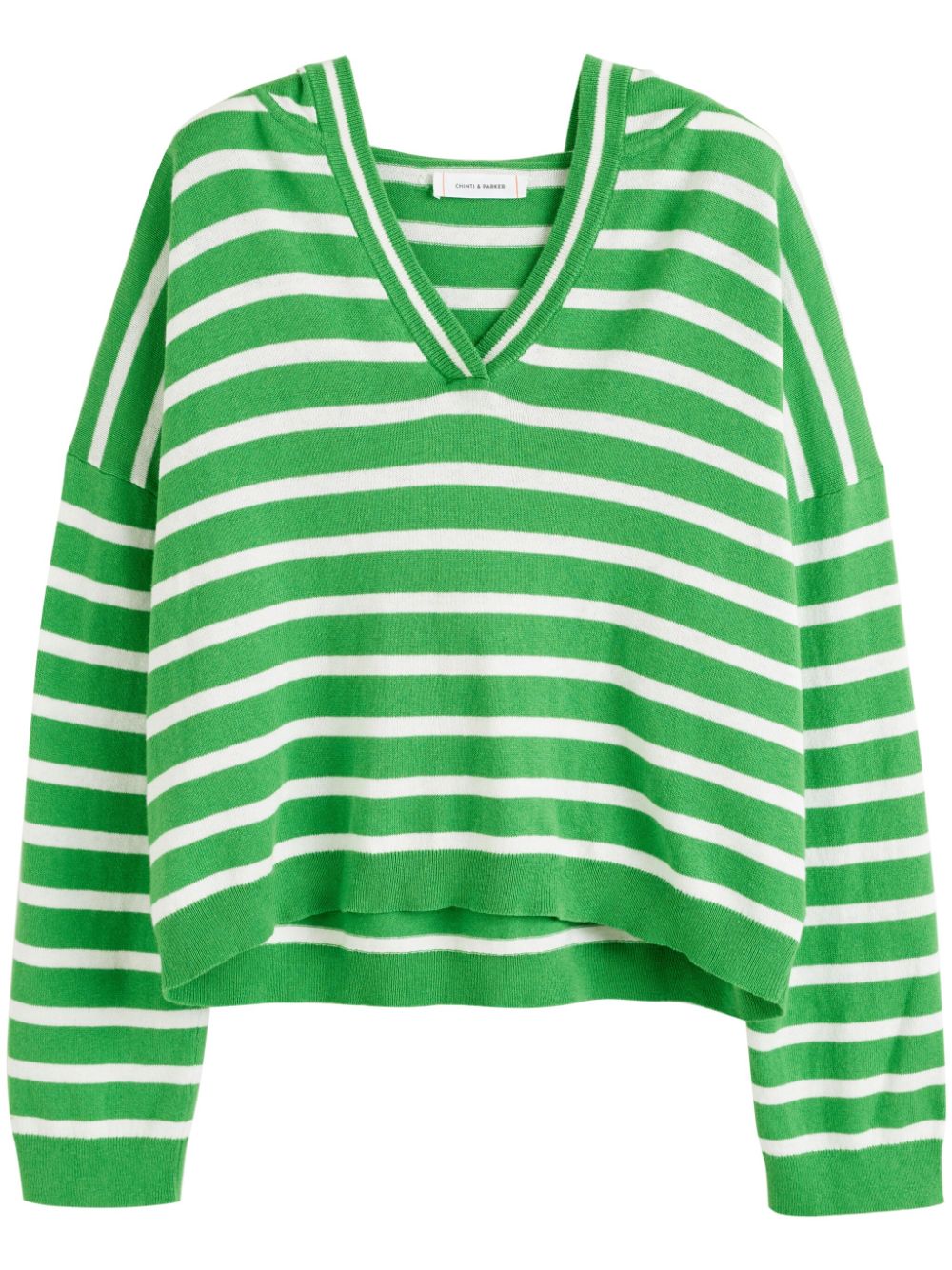 Chinti & Parker striped hooded jumper - Green von Chinti & Parker