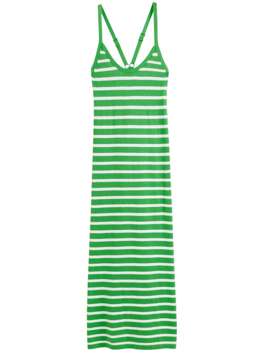 Chinti & Parker striped knitted midi dress - Green von Chinti & Parker