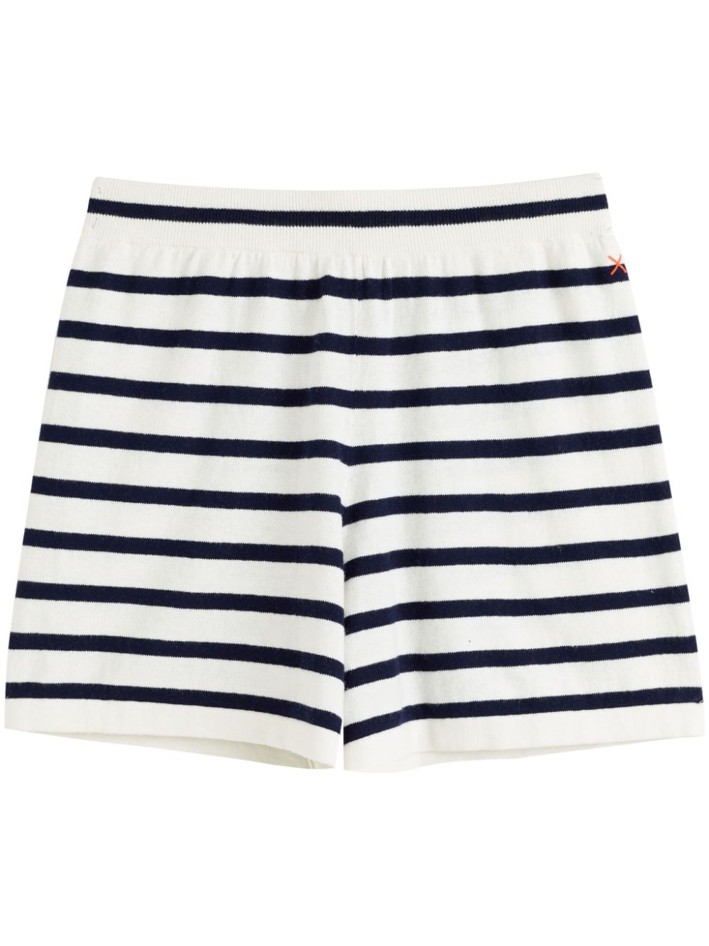 Chinti & Parker striped knitted shorts - White von Chinti & Parker