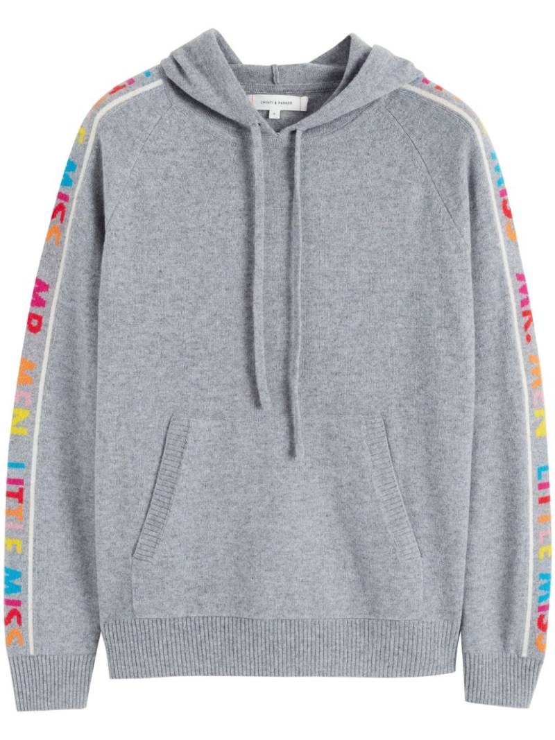 Chinti & Parker x Mr. Men knitted hoodie - Grey von Chinti & Parker