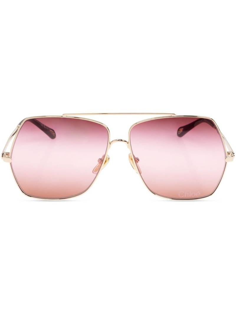 Chloé Eyewear Aly sunglasses - Gold von Chloé Eyewear