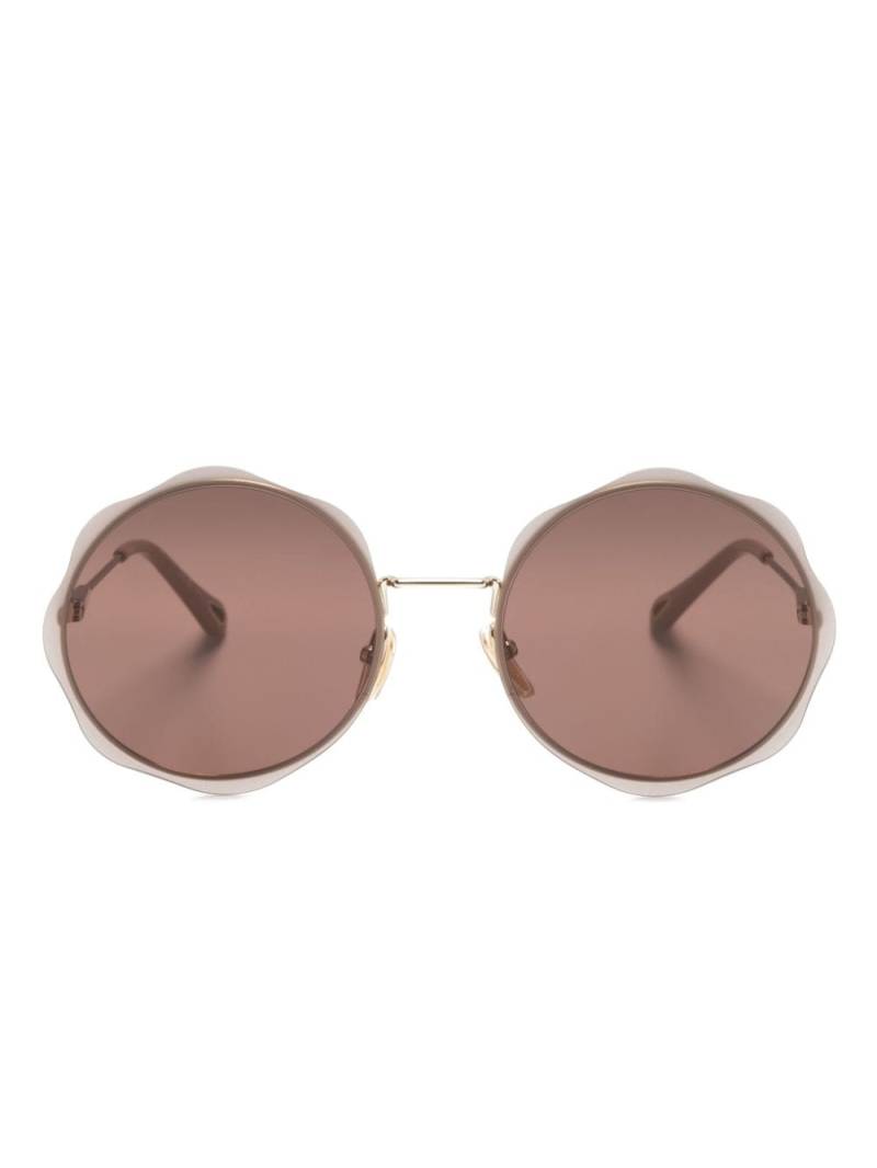 Chloé Eyewear Carlina round-frame sunglasses - Gold von Chloé Eyewear