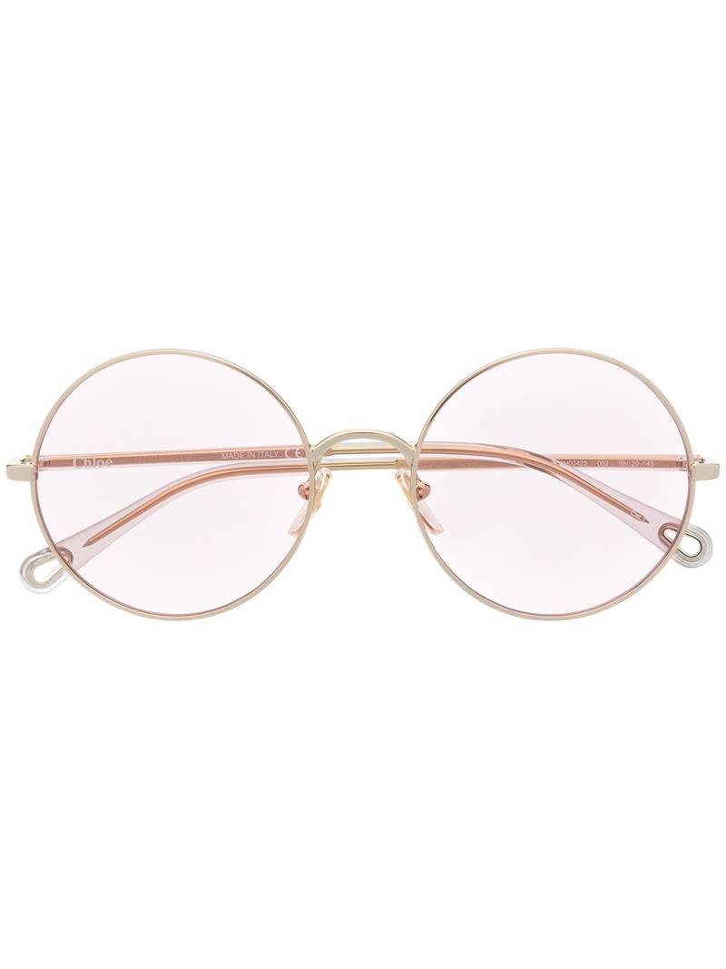 Chloé Eyewear Demi convertible gradient sunglasses - Gold von Chloé Eyewear