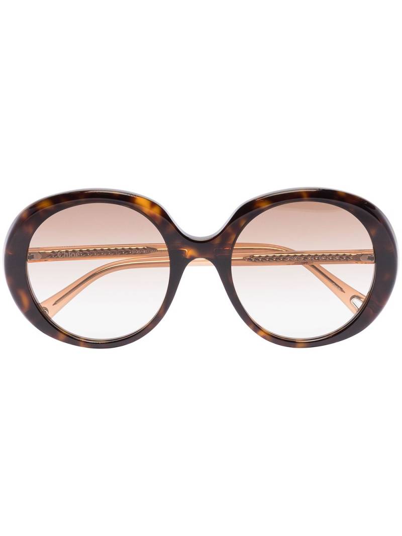 Chloé Eyewear Esther Jackie O sunglasses - Brown von Chloé Eyewear