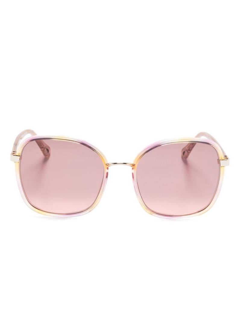 Chloé Eyewear Franky sunglasses - Pink von Chloé Eyewear