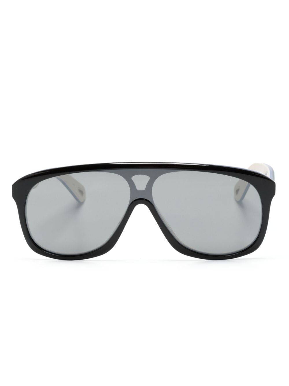 Chloé Eyewear Jasper shield-frame sunglasses - Black von Chloé Eyewear