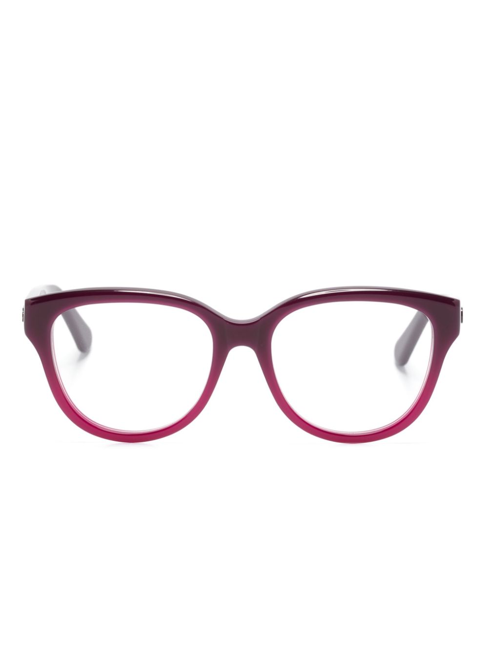 Chloé Eyewear gradient square-frame glasses - Pink von Chloé Eyewear