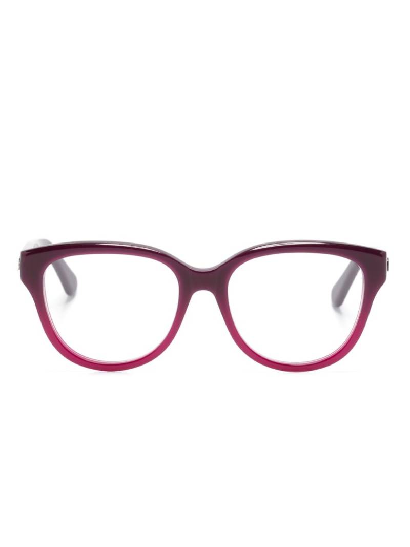 Chloé Eyewear gradient square-frame glasses - Pink von Chloé Eyewear