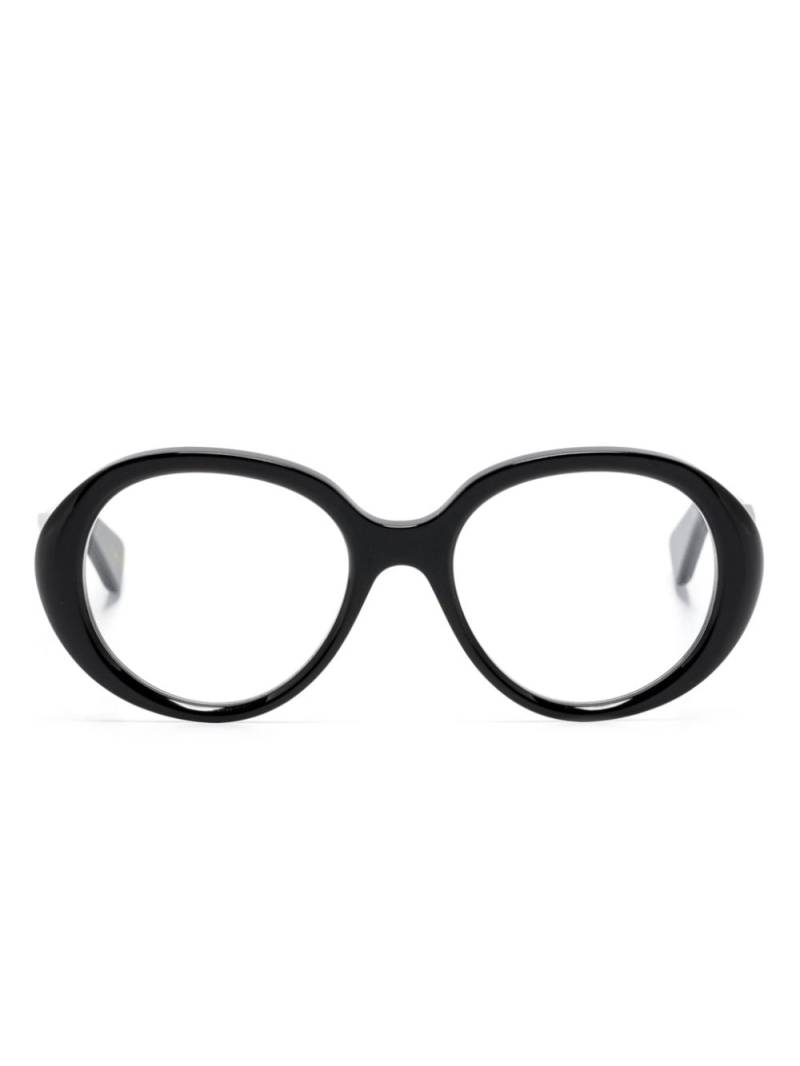 Chloé Eyewear logo-debossed round-frame glasses - Black von Chloé Eyewear