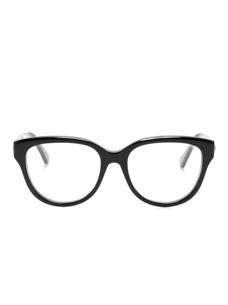 Chloé Eyewear logo-embossed square-frame glasses - Black von Chloé Eyewear