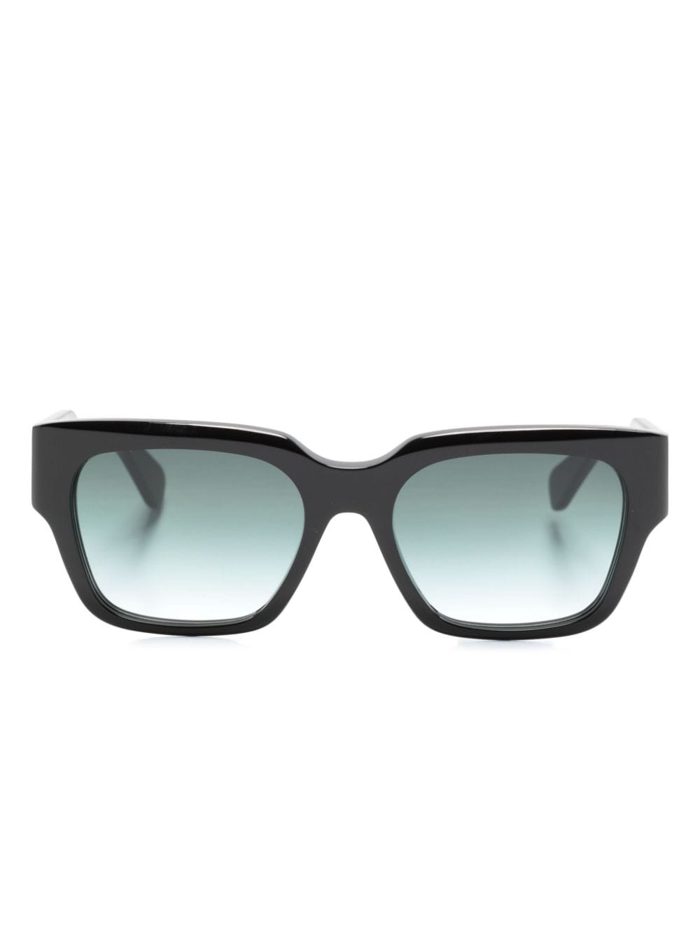 Chloé Eyewear logo-print rectangle-frame sunglasses - Black von Chloé Eyewear