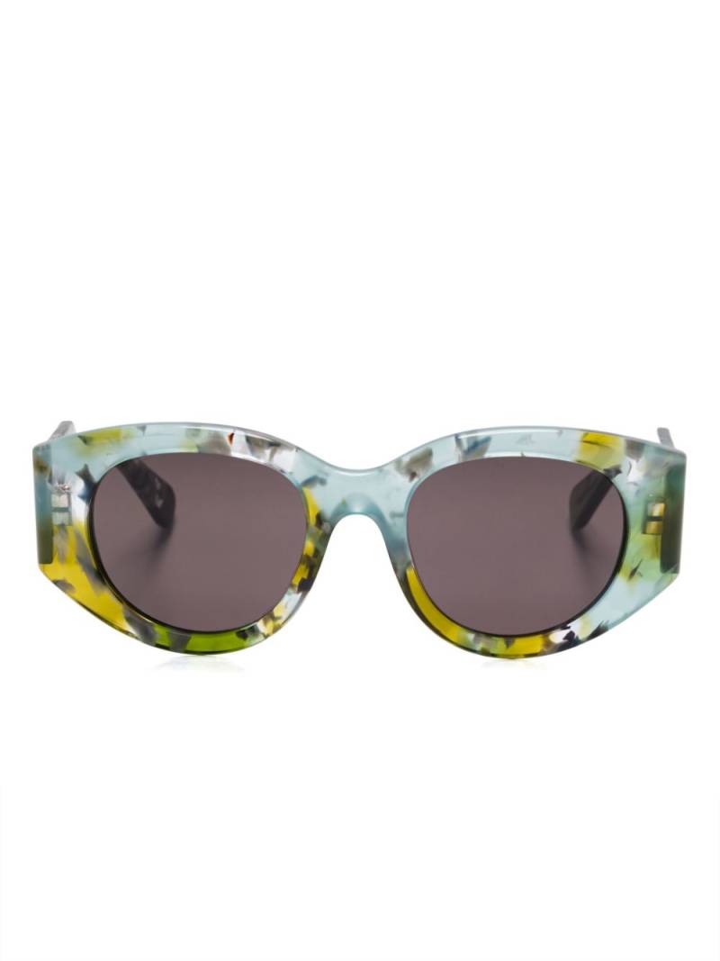 Chloé Eyewear marble-effect sunglasses - Green von Chloé Eyewear