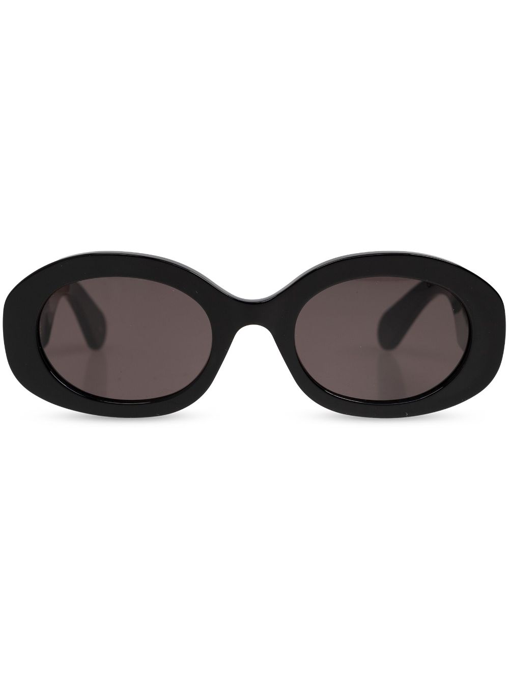 Chloé Eyewear oval-frame recycled-acetate sunglasses - Black von Chloé Eyewear