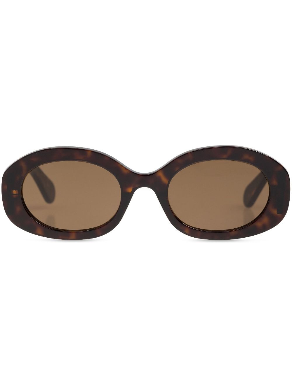 Chloé Eyewear oval-frame recycled-acetate sunglasses - Brown von Chloé Eyewear