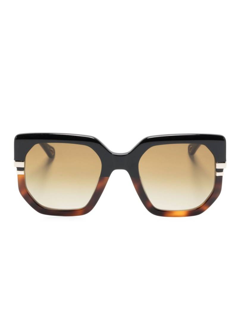 Chloé Eyewear oversize-frame sunglasses - Black von Chloé Eyewear